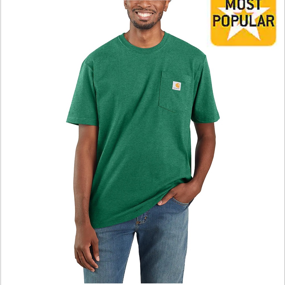 - bundle of 2 relaxed fit heavy weight short sleeve pocket t-shirt